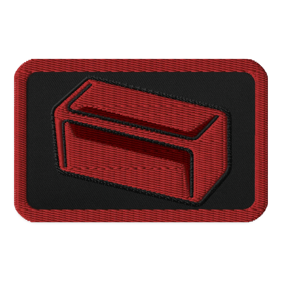 Red Sample Embroidered Patch product image (1)