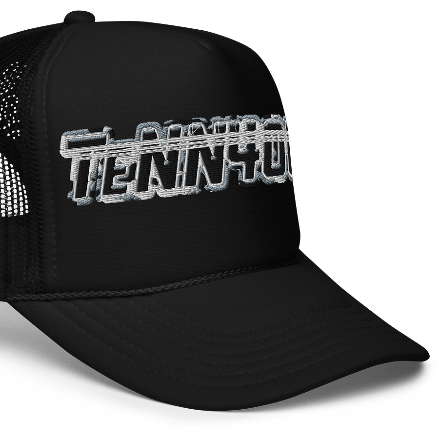 TENN4OUR Black CAMO LOGO TRUCKER HAT product image (10)