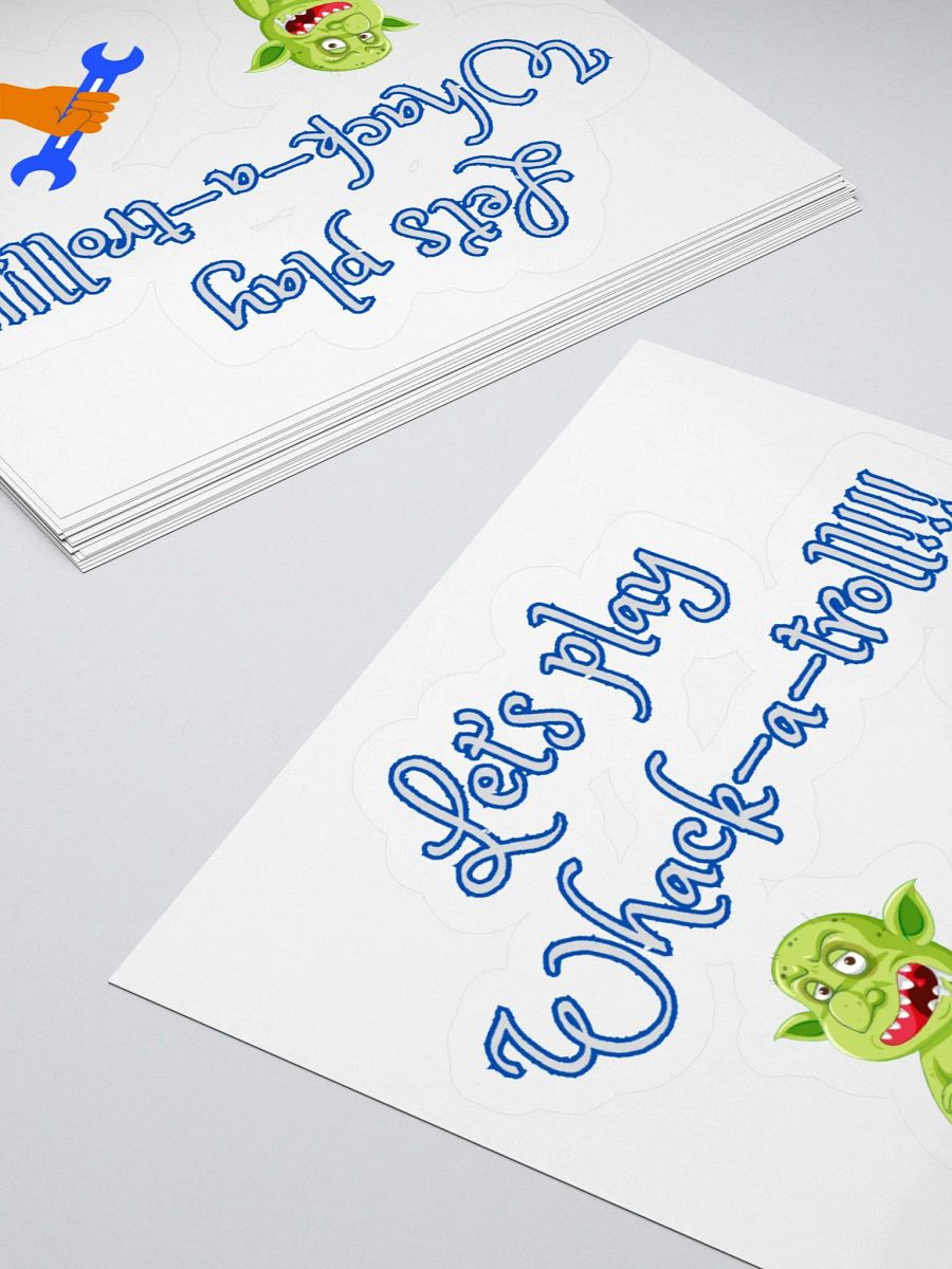 Whack-a-Troll Kiss Cut Stickers product image (4)