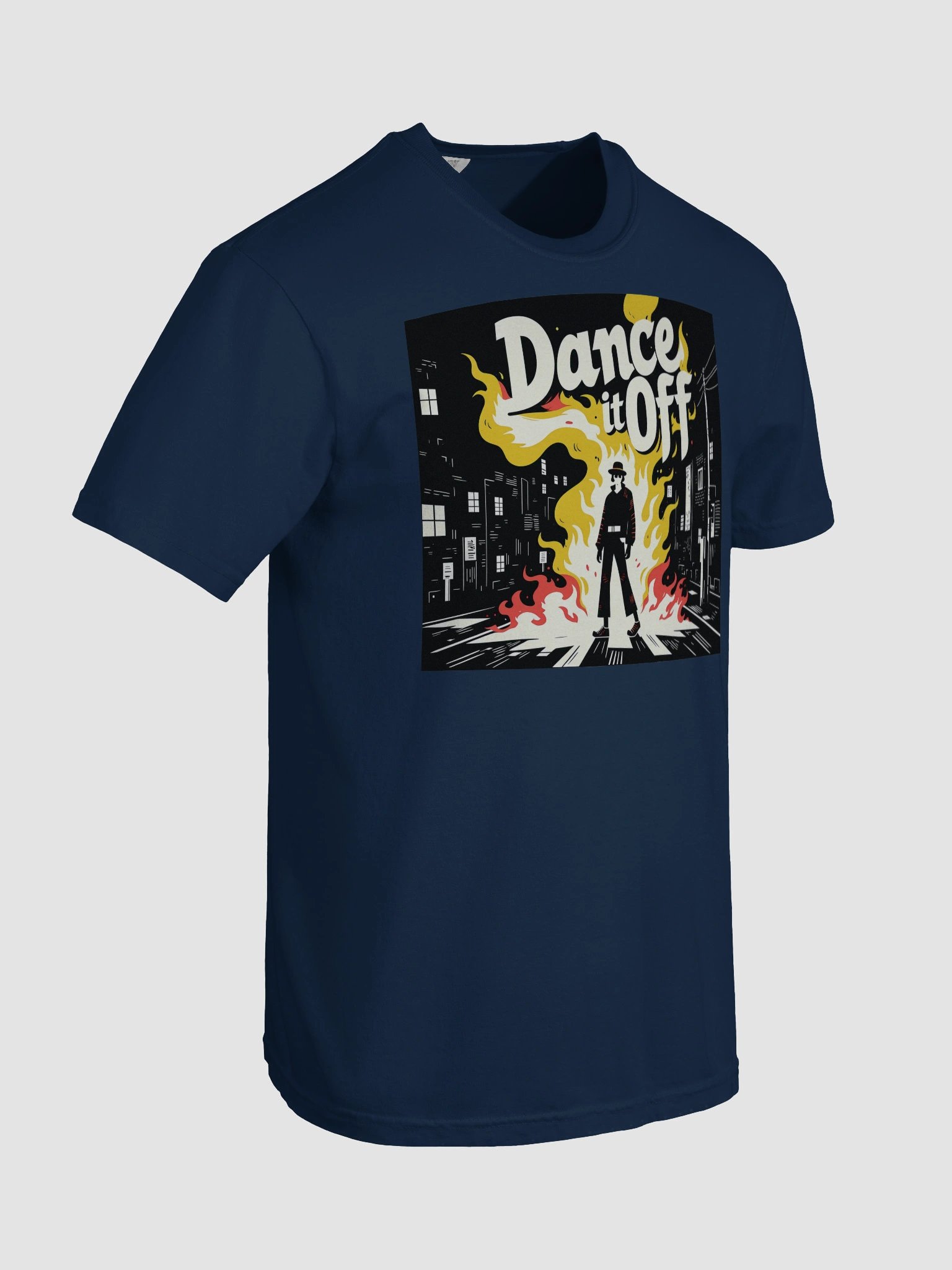 Burnin’ Dance | 'Dance It Off' Flame Art Print | Heavy T-Shirt product image (51)