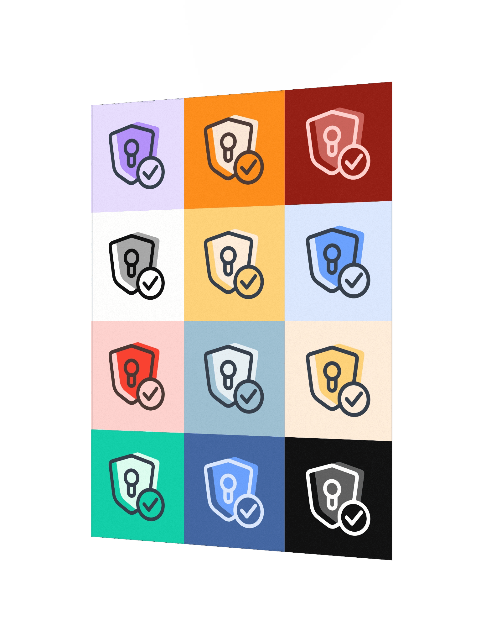 Multi-Color Shields 2.0 (3x4 Portrait) product image (3)