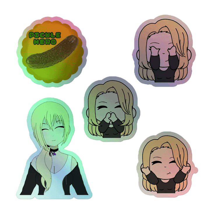 Pickle Hero Emotion Expressions Sticker Set product image (1)