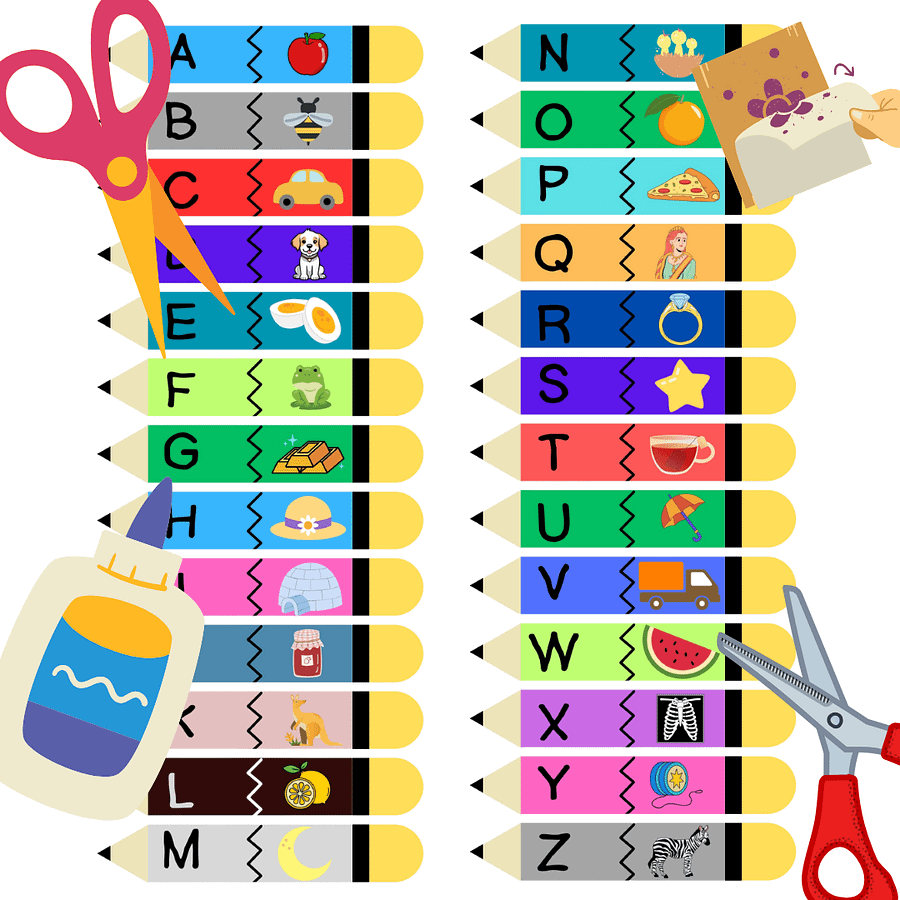 Match the letter to the picture - pdf product image (2)