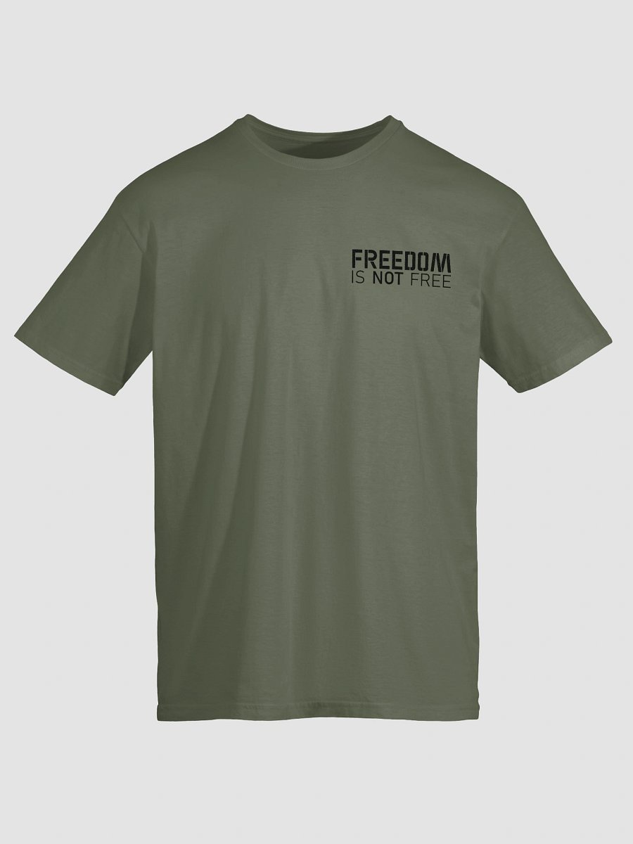 Freedom is NOT Free Unisex T-Shirt | Black Text product image (2)
