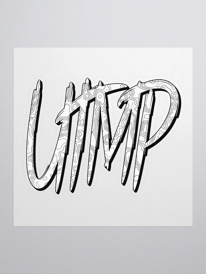 Kiss Cut Sticker - UTMP Logo Topo Stealth White product image (2)