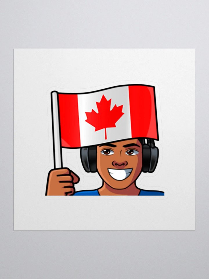 Cheerful Canadian Pride Stickers product image (4)