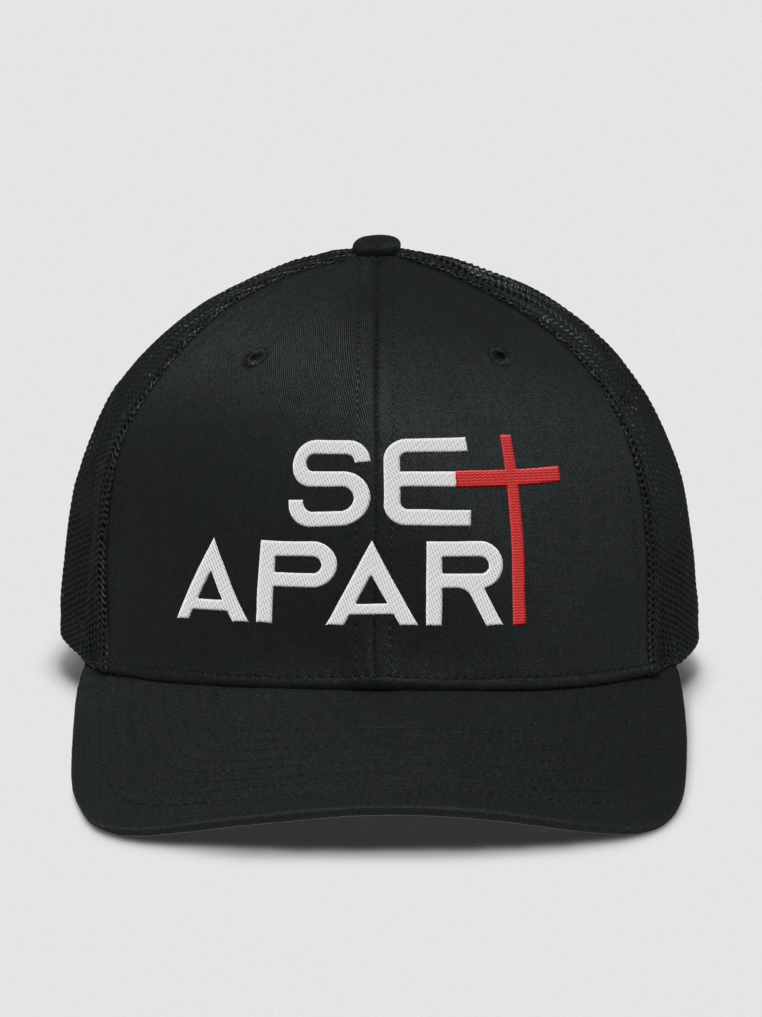 CSAT "Set Apart" Premium Trucker Hat: Red Cross Edition product image (1)