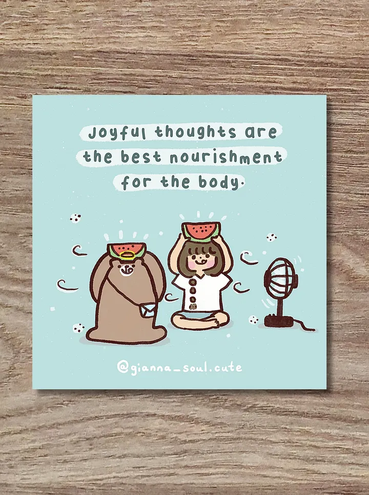 Joy is good for your body | Positivity Greetings Card product image (1)