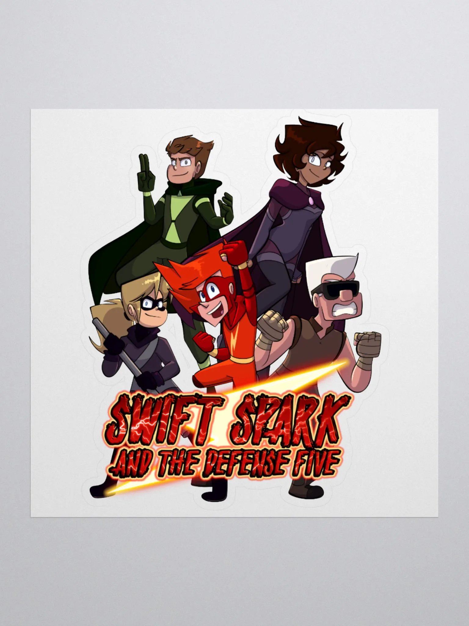 Swift Spark and the Defense Five: Team Sticker product image (1)