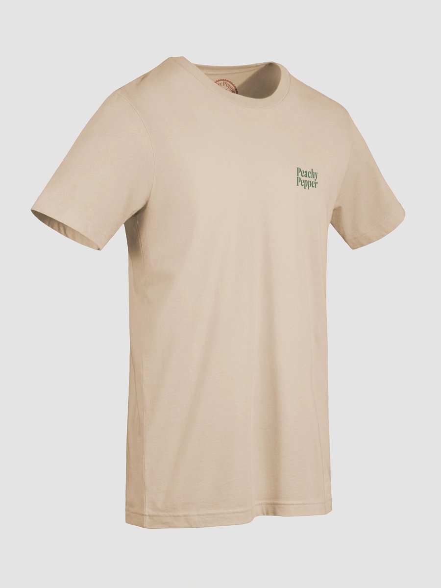 Retro Warped Green Peachy Pepper T-Shirt - Soft Earthy product image (9)