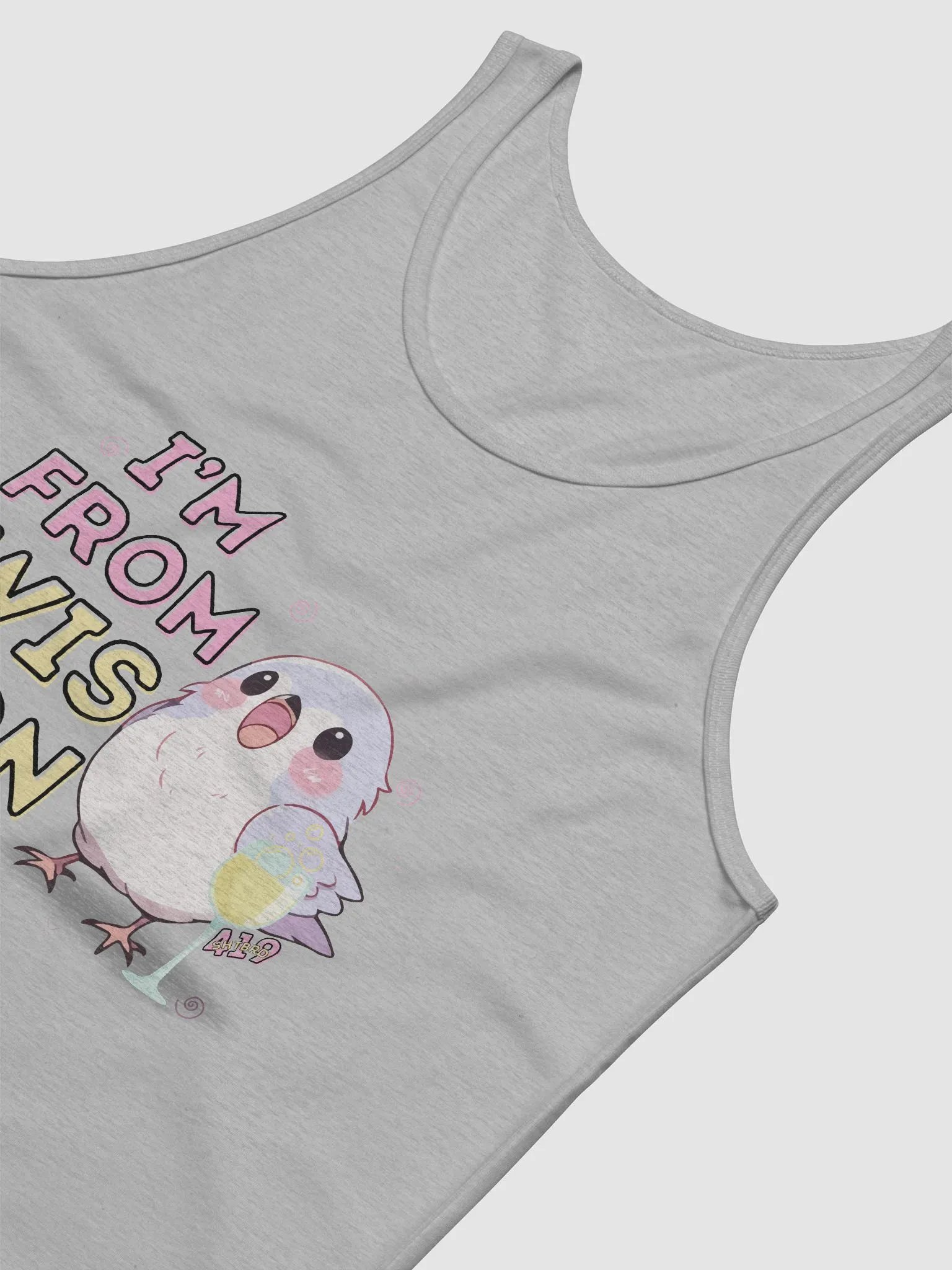 I'm From Wisconsin Light-Colored Tank Top product image (18)