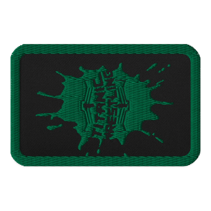 Green Splatt Embroidered Patch product image (1)