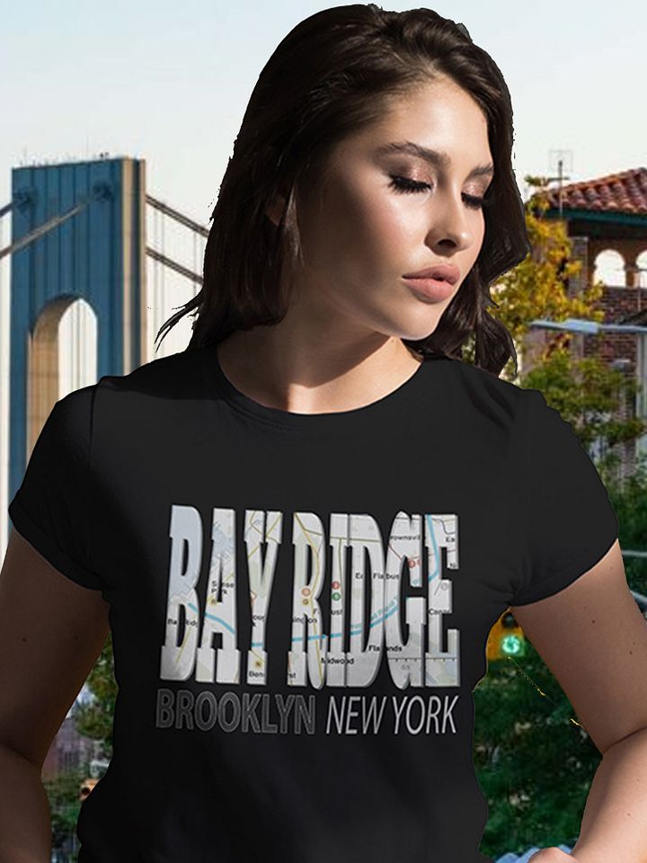 Fun Cool Bay Ridge Brooklyn New York with Subway Map T-Shirt product image (1)