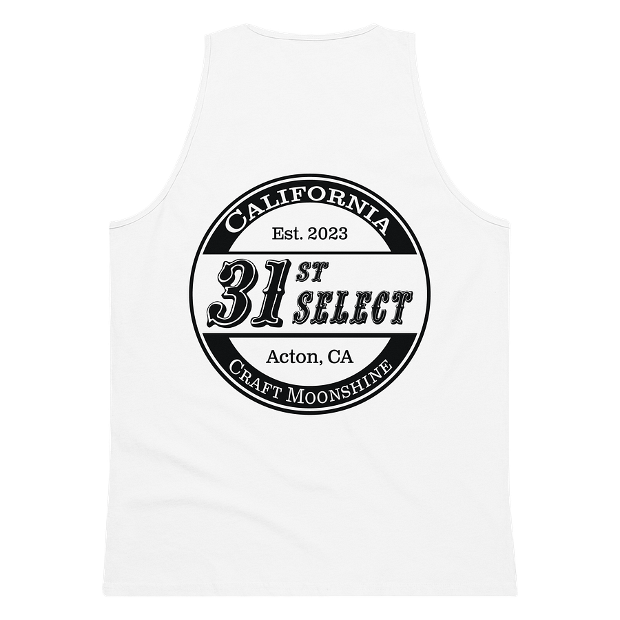 "Button" White Tank product image (7)