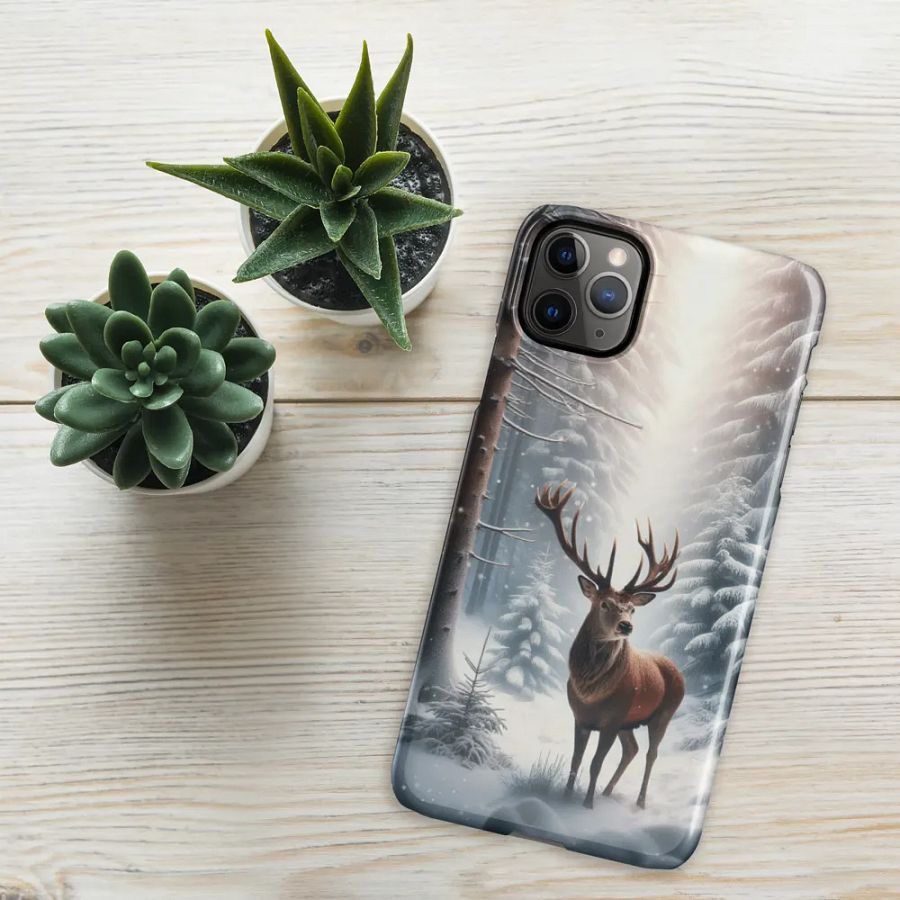 Majestic Deer Snowy Forest iPhone® Snap Case product image (52)