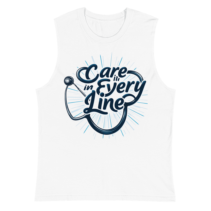 Stethoscope Script Muscle Tank product image (2)