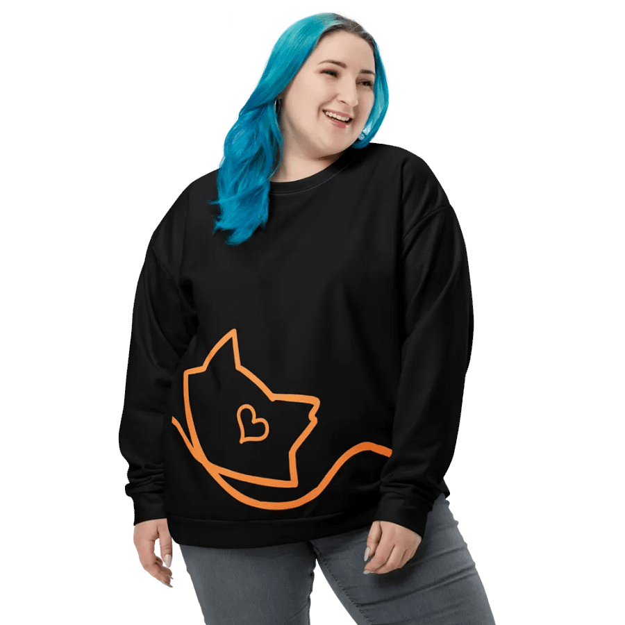Mellow Ribbon Sweater (Black and Orange) product image (1)