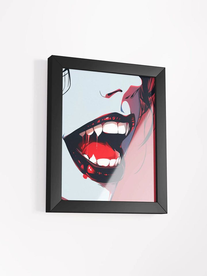 Framed Vampire Fangs Matte Poster product image (24)