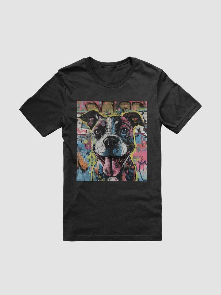 Graffiti Dog T-Shirt | Urban Art Dog Lover Tee | Bold and Colorful Pet Owner Gift product image (1)