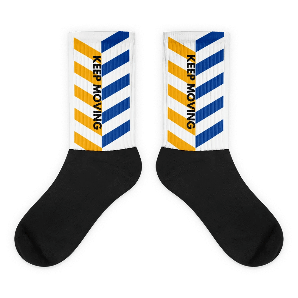 Vibrant Chevron Motivation Socks product image (1)