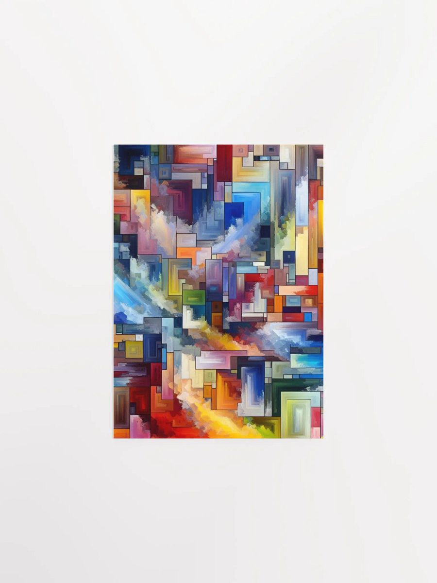 Abstract Vibrant Black Matte Poster product image (13)