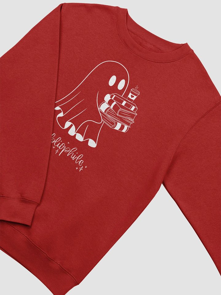 Bibliophile Ghost Crewneck Sweatshirt product image (1)