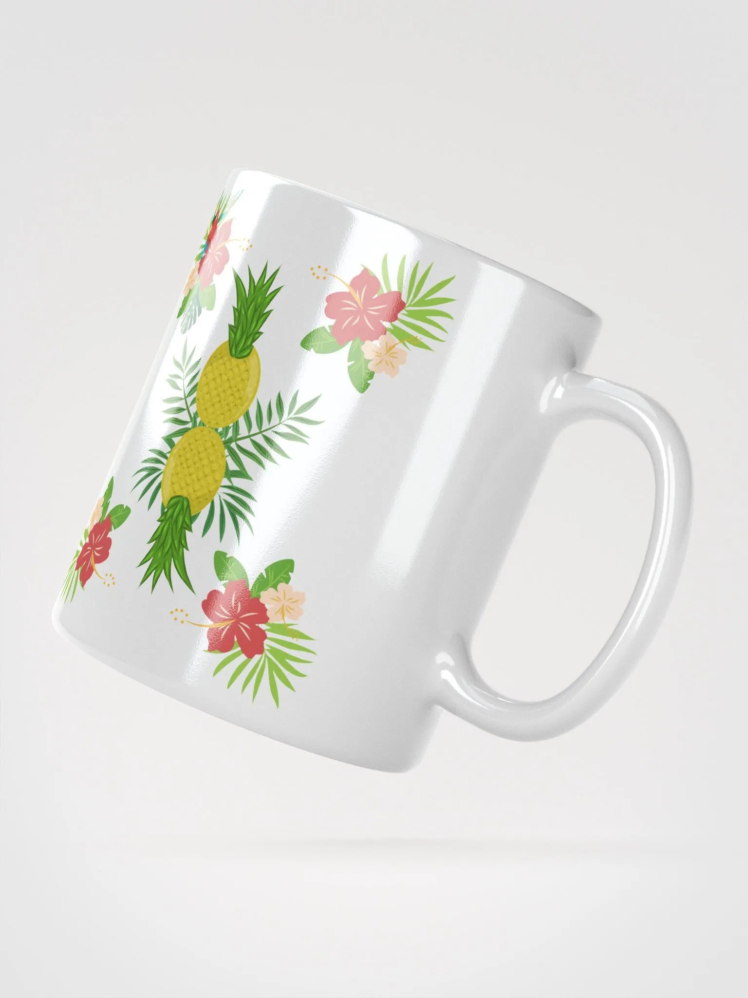 Pineapple Paradise Pattern Design White Mug product image (5)
