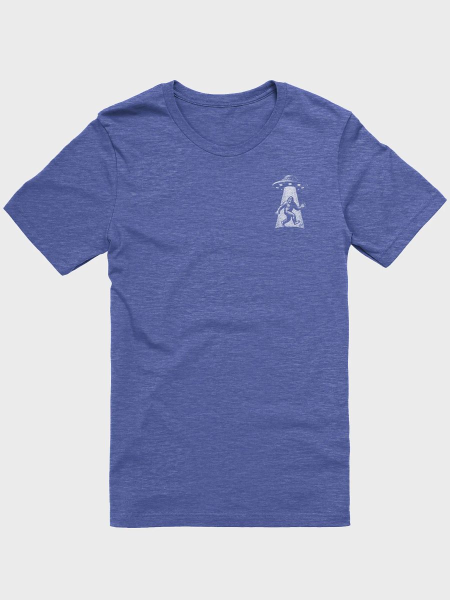 Bigfoot Abduction: Midnight Ufo Beaming up Bigfoot Tee (Version IV Small) product image (1)