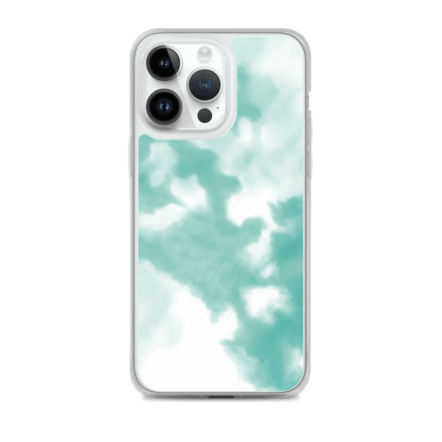 Teal Clouds MagSafe® Clear Case product image (2)