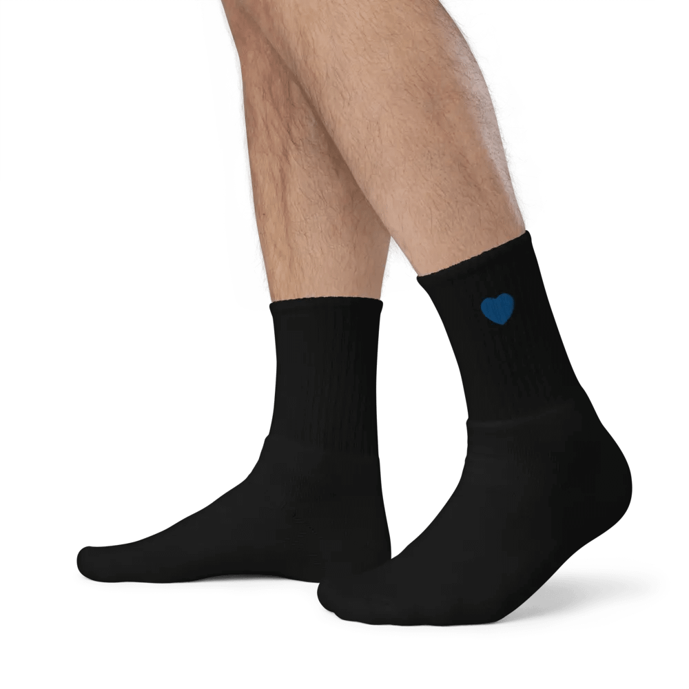Nik Blue Heart Socks product image (3)