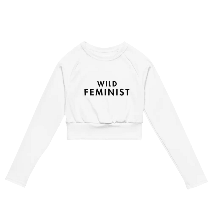 Wild Feminist Minimalist Cropped Tee. (LS) product image (2)