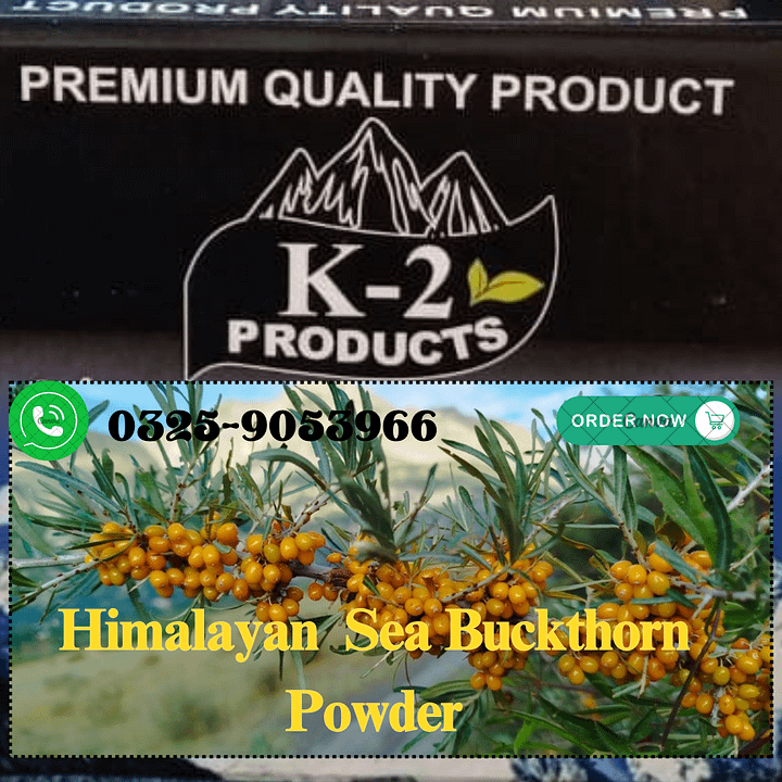 K2 Products Himalayan Organic Sea Buckthorn Powder | 100% Pure & Natural | Boosts Immunity, Supports Eye Health, & Promotes Heart Wellness | 250g Resealable Pack product image (2)