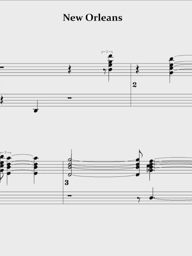 New Orleans - Piano sheet music product image (1)