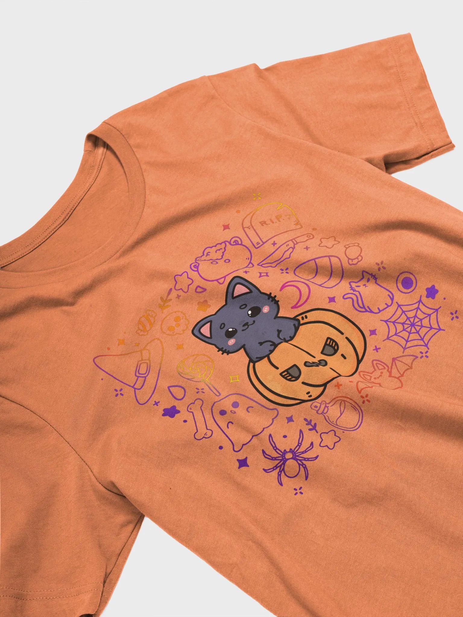filled in pumpkin cat // t - shirt product image (2)