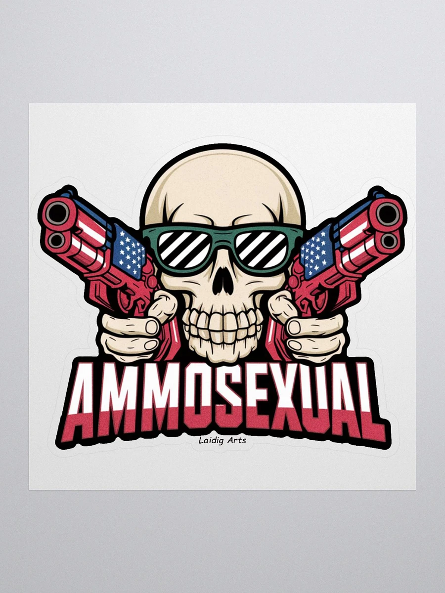 Ammosexual Patriot Skull Sticker product image (3)