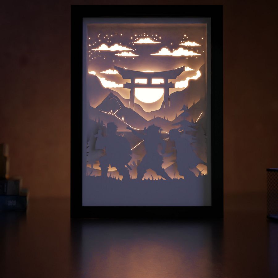 Demon Slayer Lightbox template 2 in 1 - PDF PNG SVG DXF + Video Tutorial product image (2)
