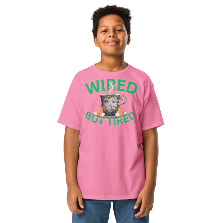 Wired But Tired Youth T Shirt product image (6)