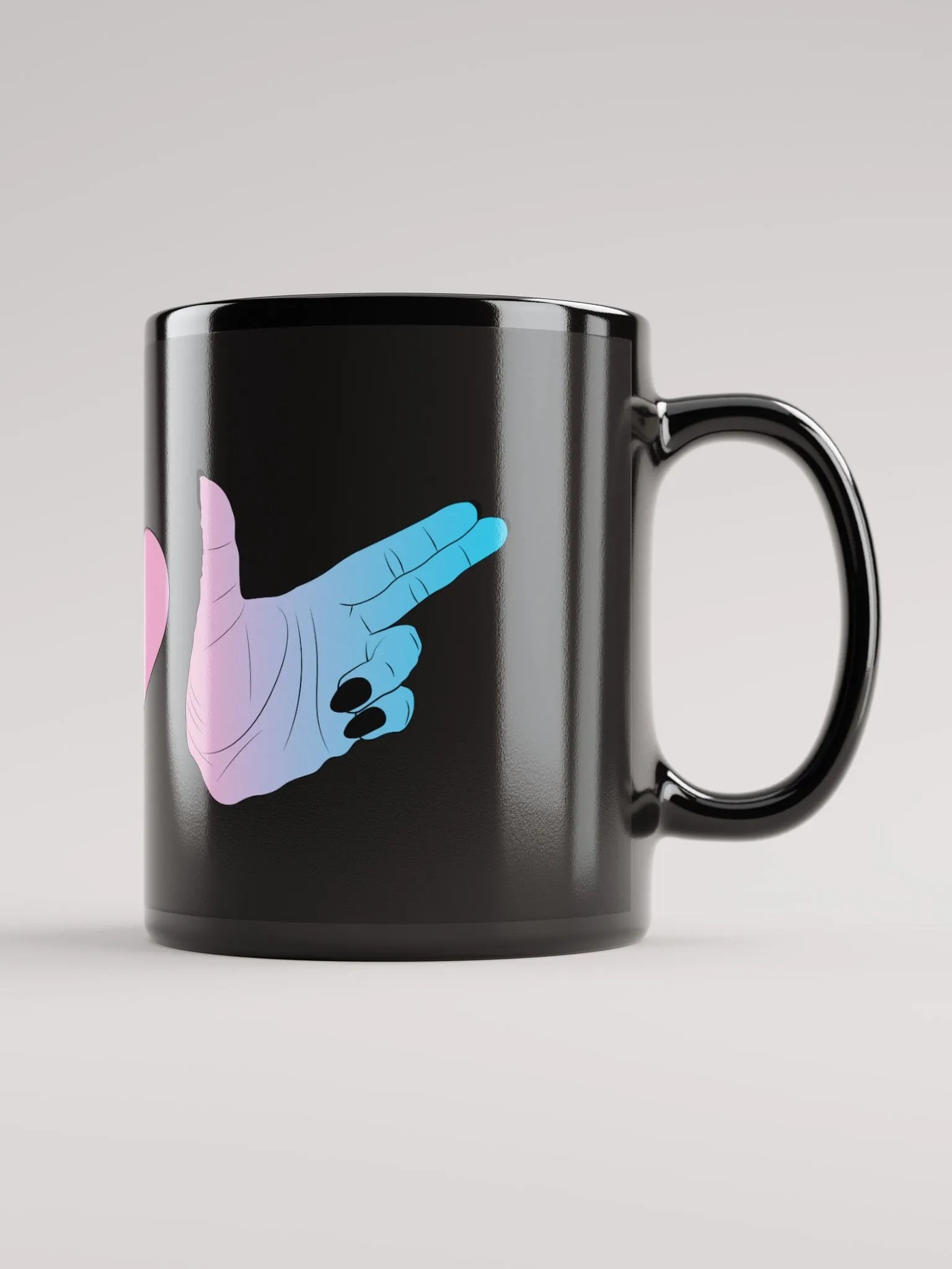 Finger Guns (trans flag) Mug product image (2)