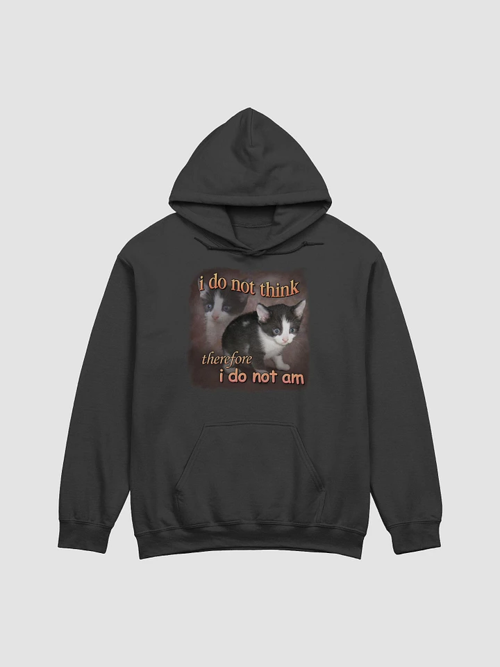 I do not think therefore I do not am Hoodie product image (1)