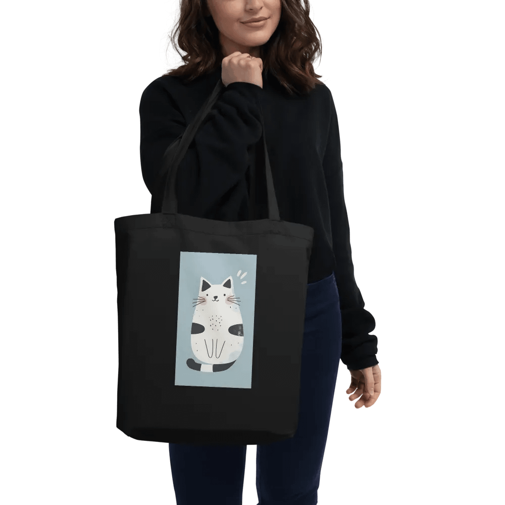 Pawsitively Adorable Cat Vibes - Econscious Eco-Friendly Tote Bag product image (3)