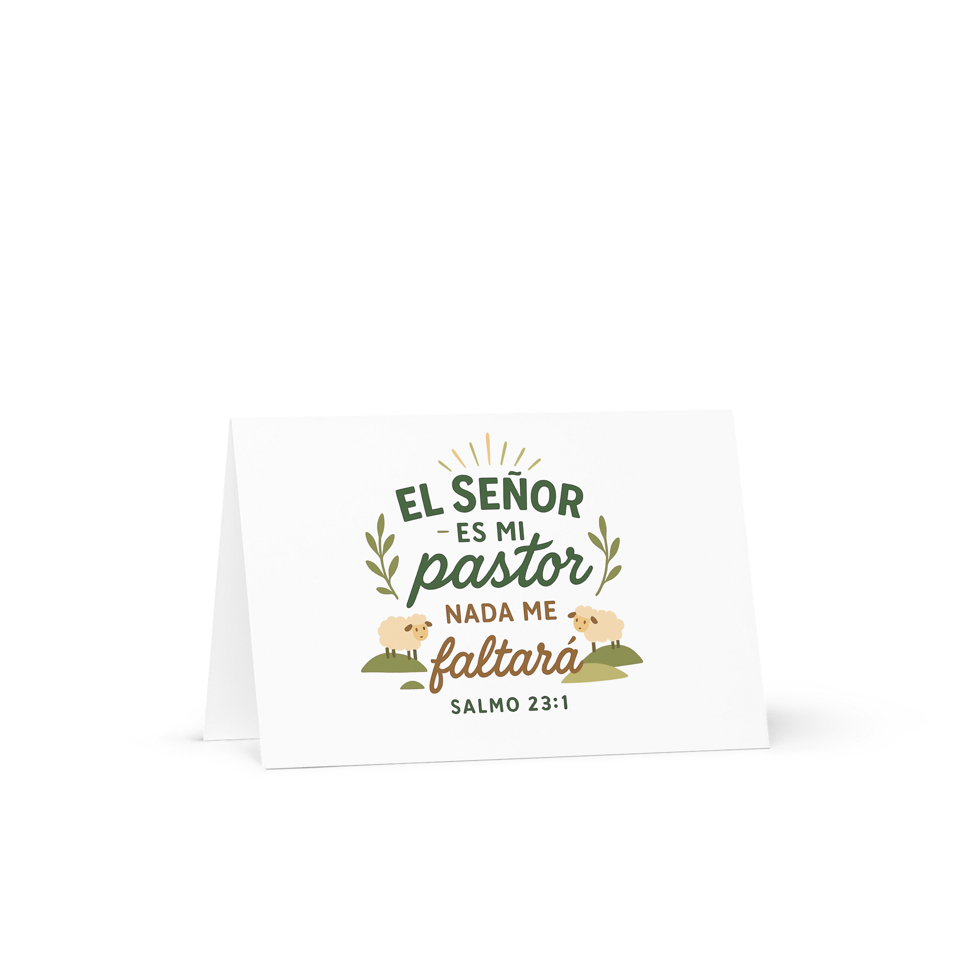 Spanish Christian Greeting Card – “El Señor es mi Pastor” – Psalm 23:1 product image (1)