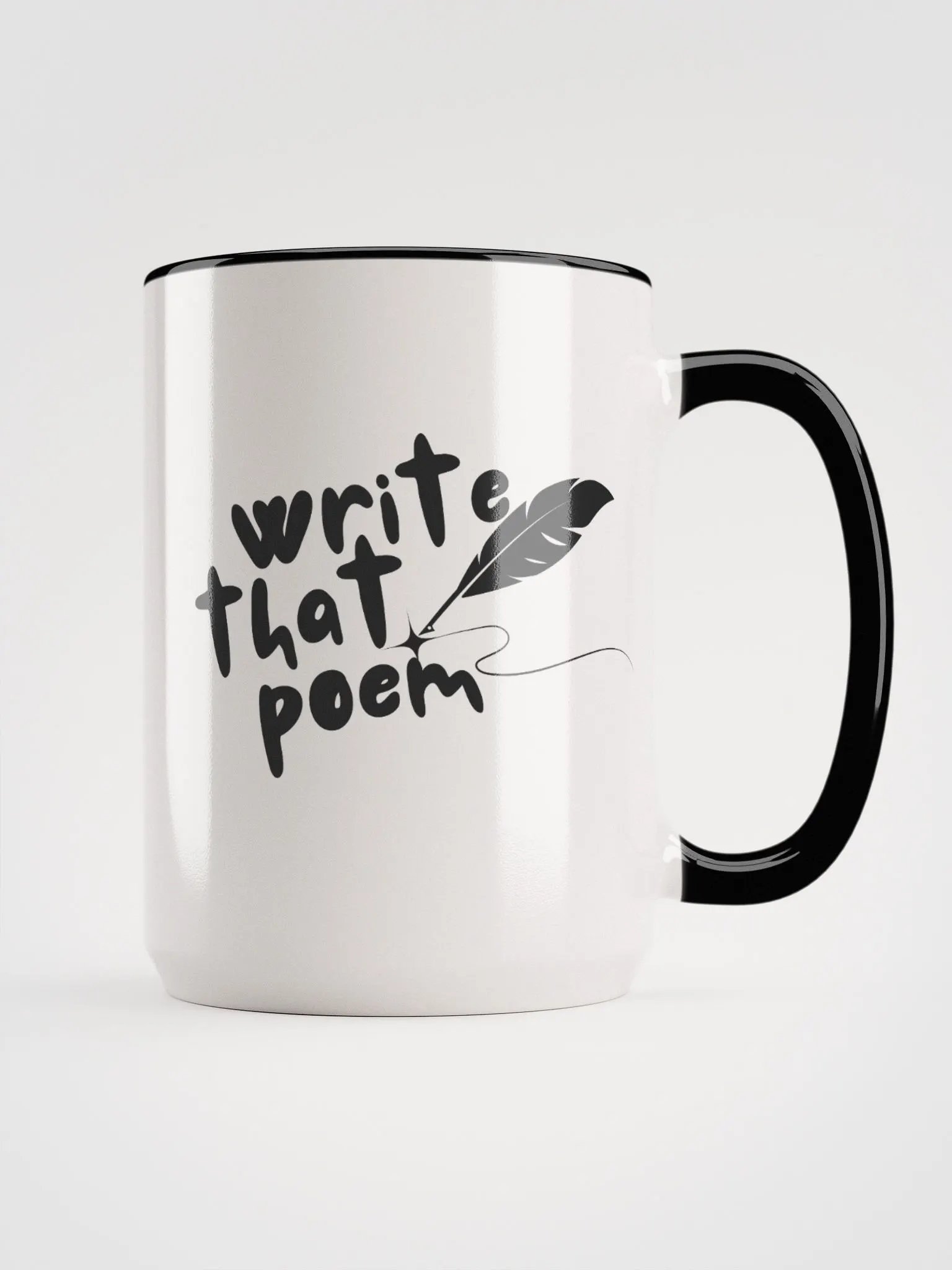 Write That Poem Two-Tone Ceramic Mug product image (1)
