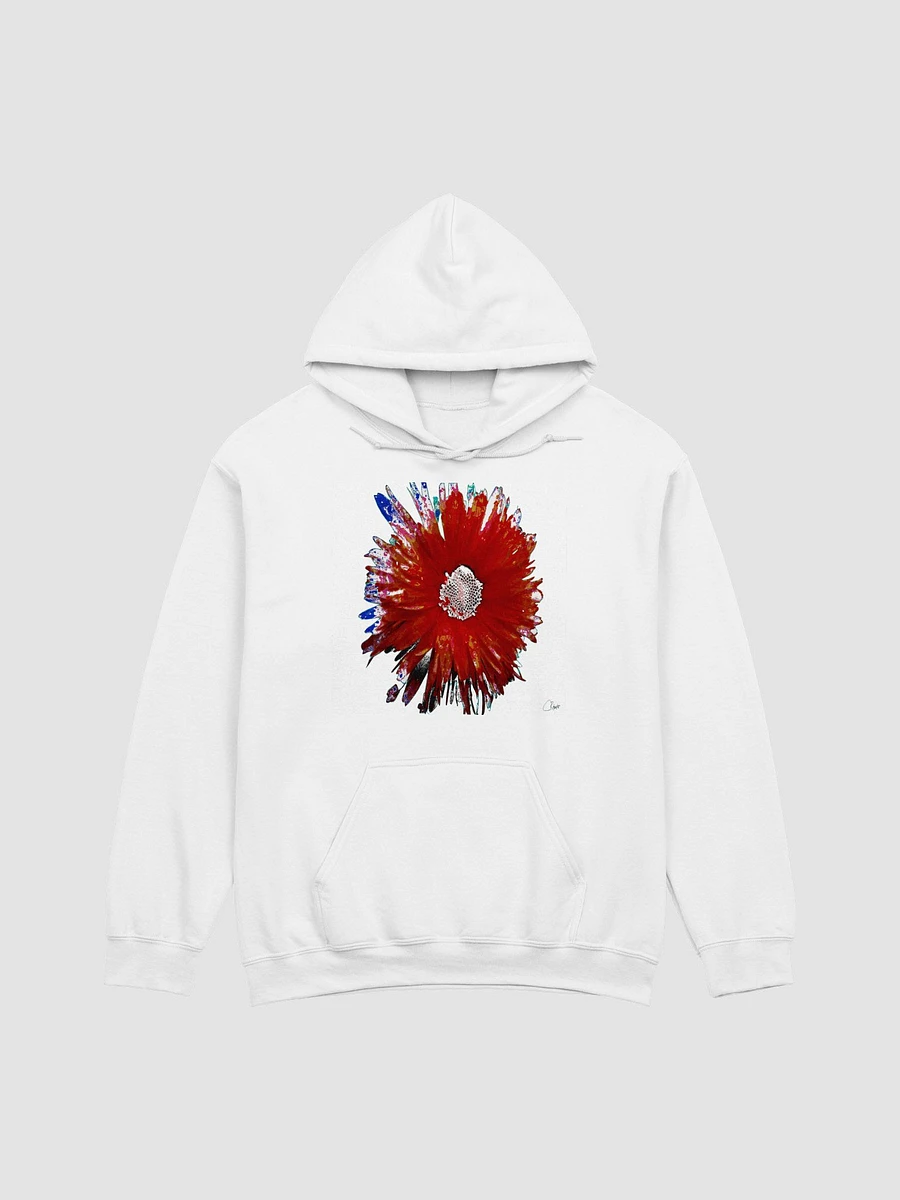 Dark Red Daisy on an Abstract Pale Background Women's Classic Hoodie product image (1)