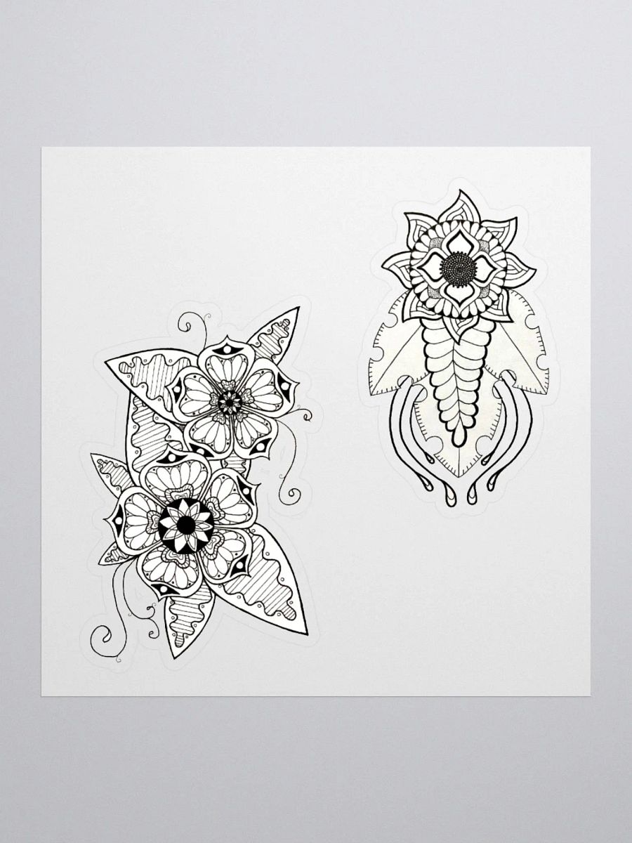 Intricate Floral Kiss-Cut Sticker Collection product image (2)