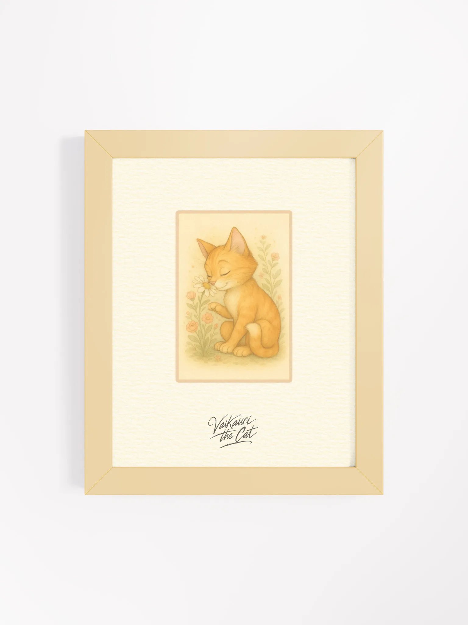 Vaikauri the Cat: Framed Matte Artprint product image (7)