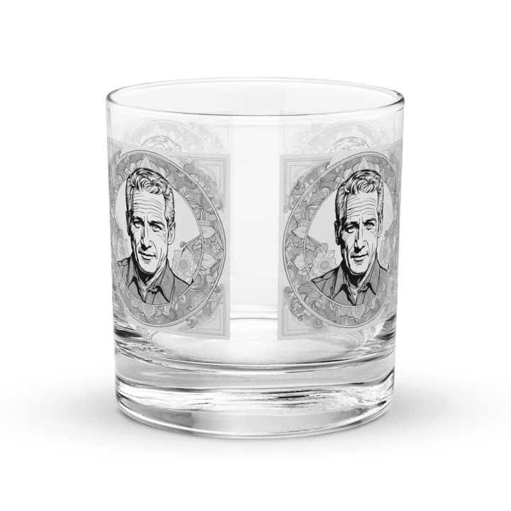 Serious Man Portrait Rocks Glass Set product image (1)