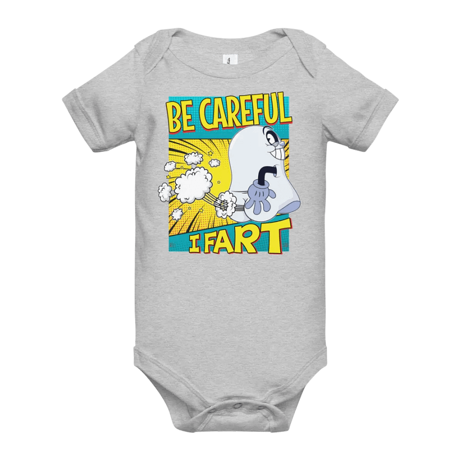 Be Careful, I Fart baby onesie product image (49)