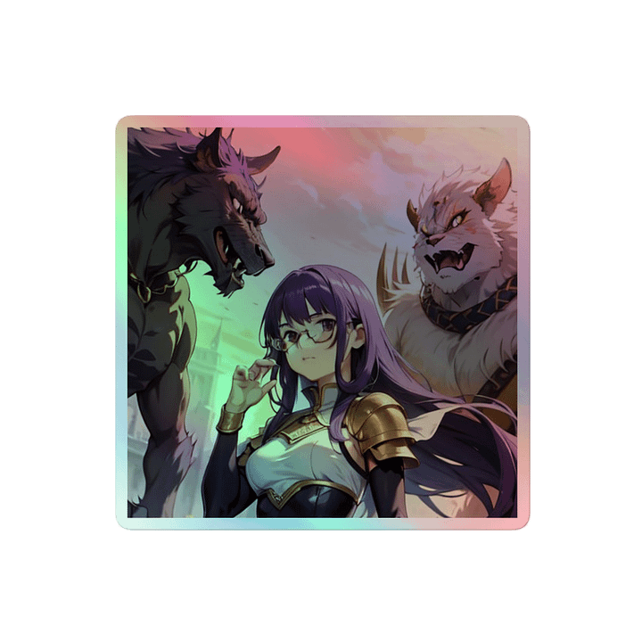 Purple K Warrior HOLOGRAPHIC" STICKERS product image (2)