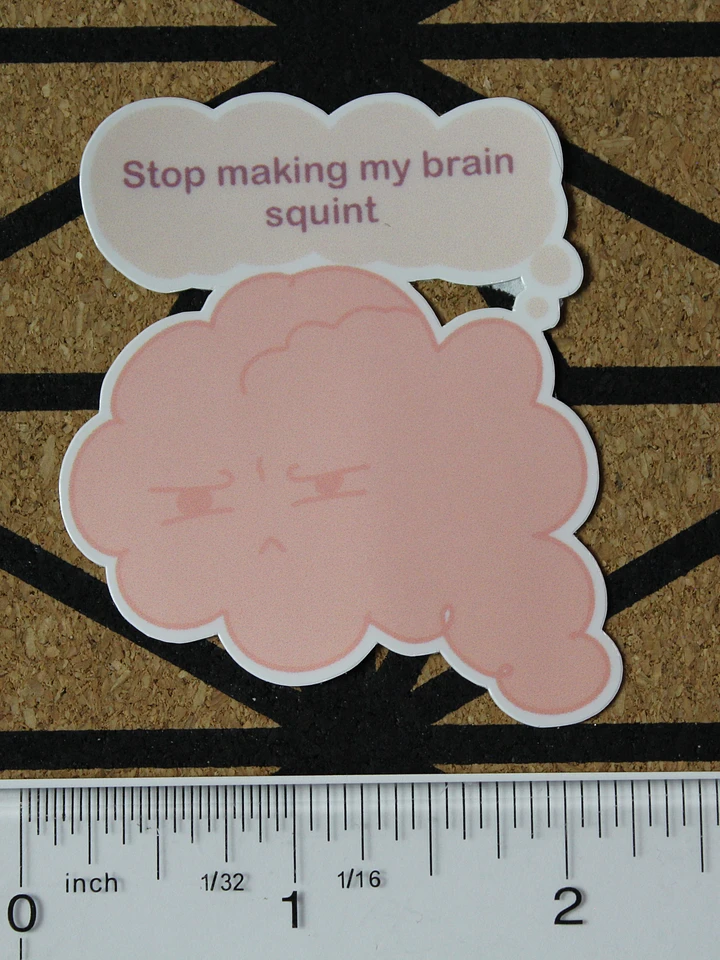 Squint brain sticker product image (1)