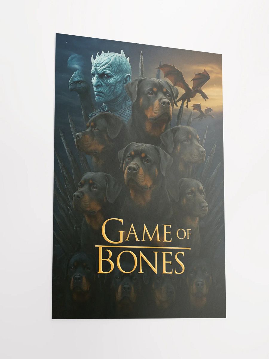Rottweiler Game Of Bones Poster product image (5)